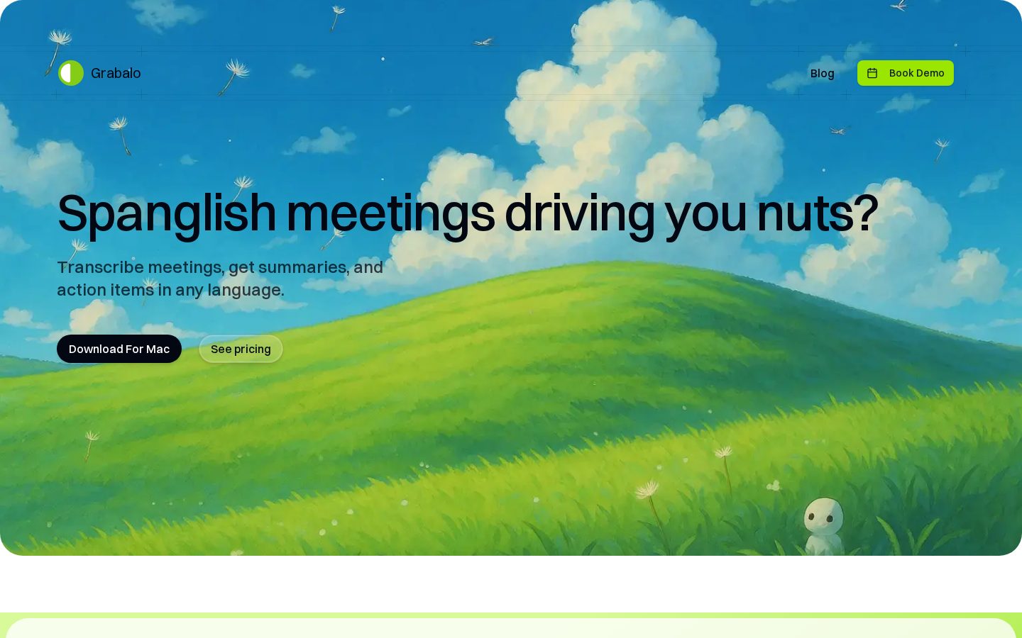 Grabalo Homepage