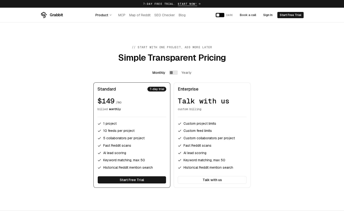Grabbit Pricing