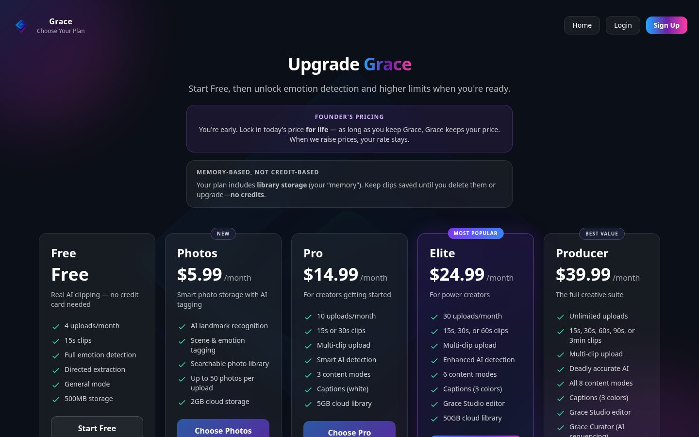 Grace Pricing