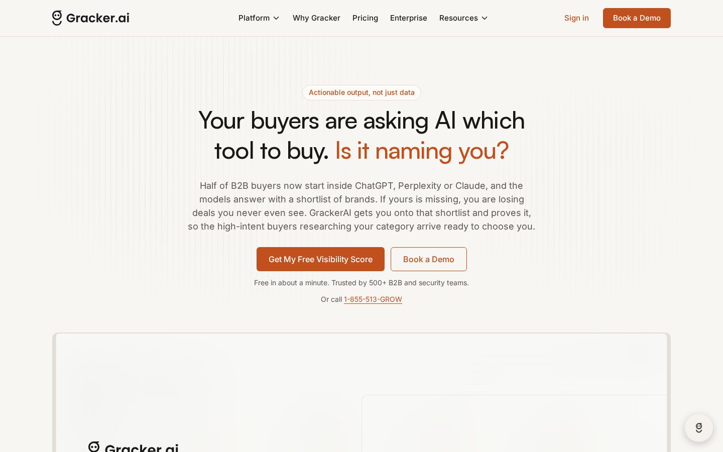 GrackerAI Homepage