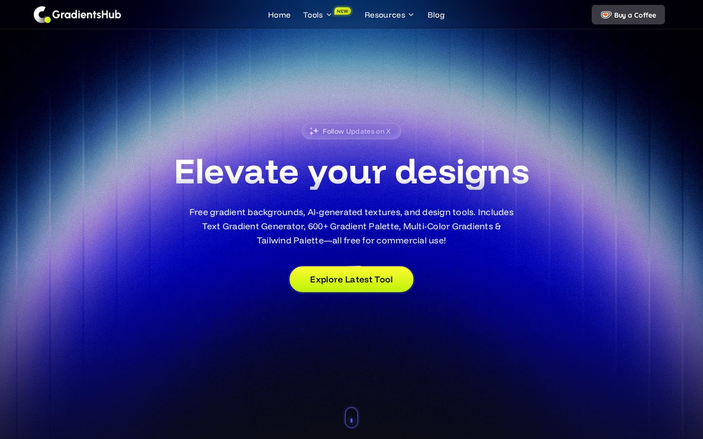 Gradientshub Homepage