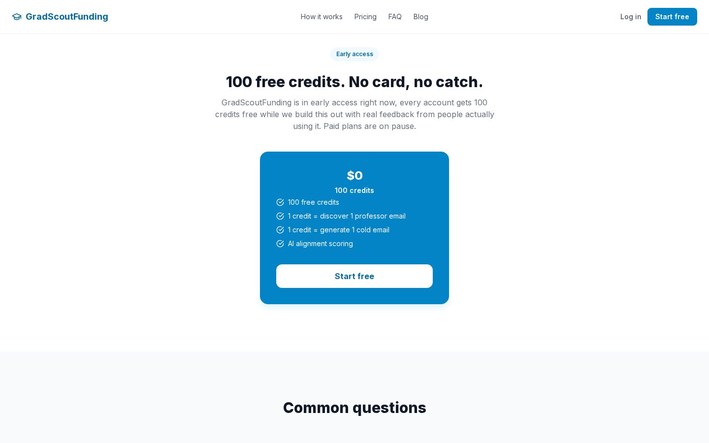 GradScout Pricing
