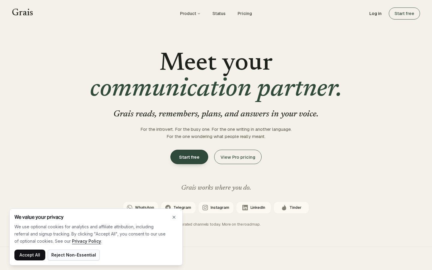 Grais Homepage