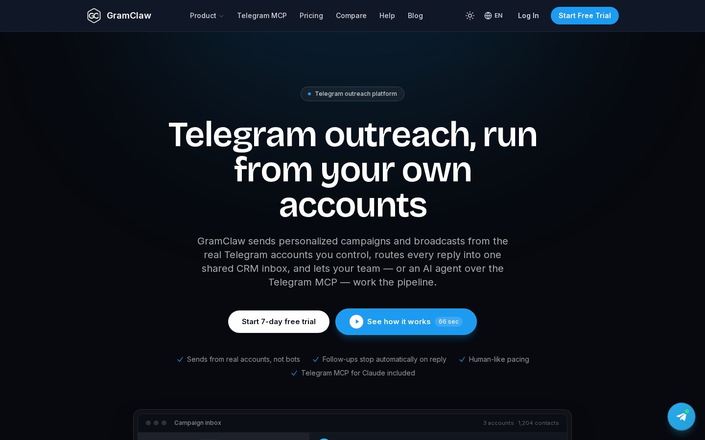 GramClaw Homepage