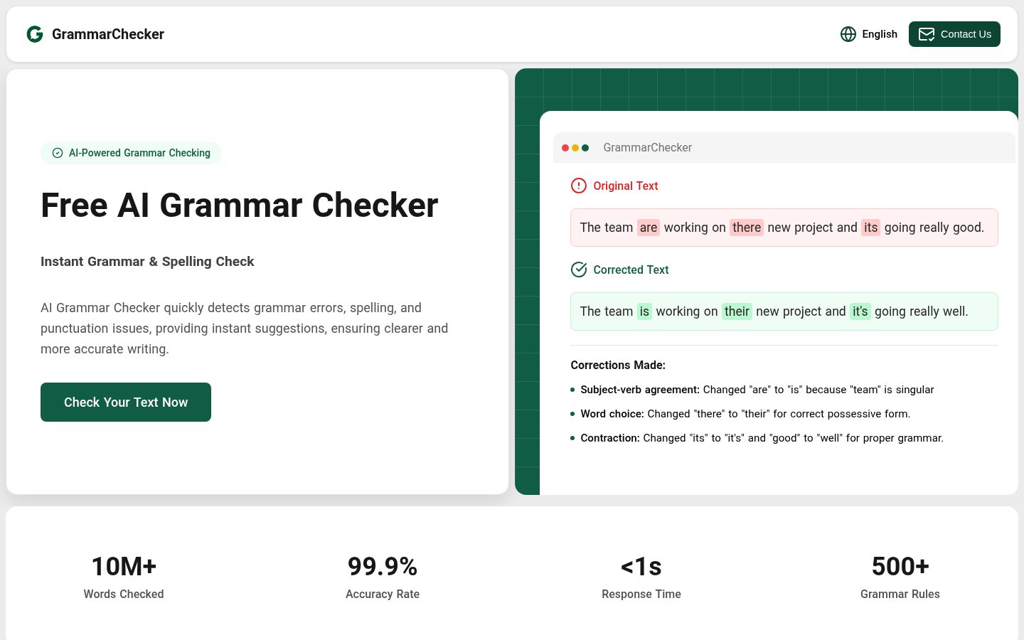 GrammarChecker Homepage