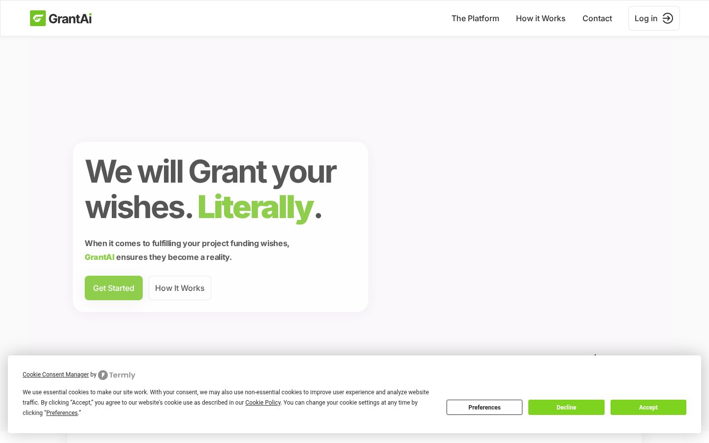 GrantAI Homepage