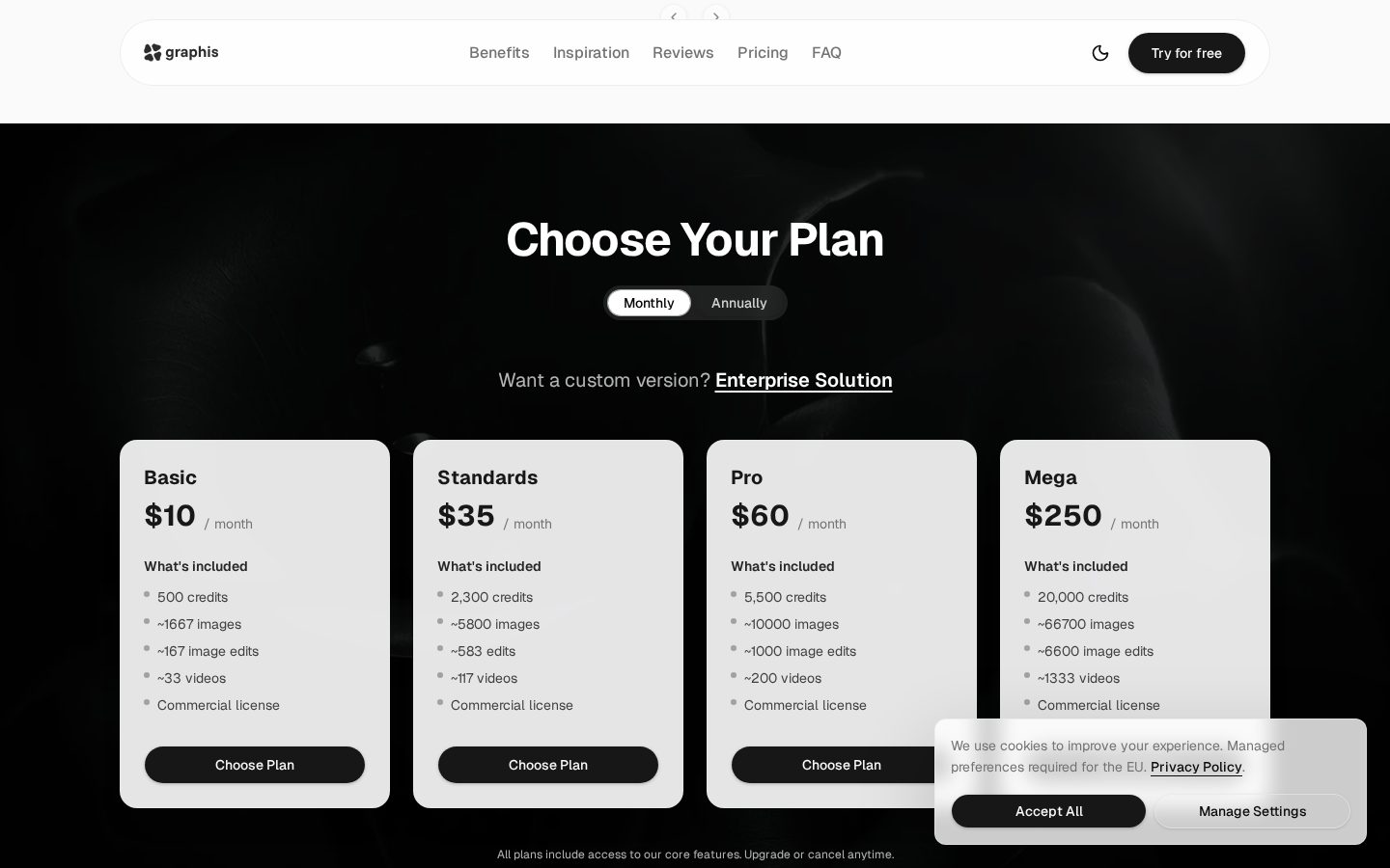 Graphis Pricing
