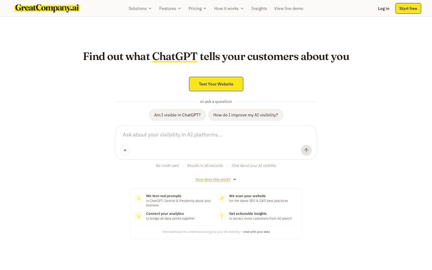 GreatCompany.ai Homepage
