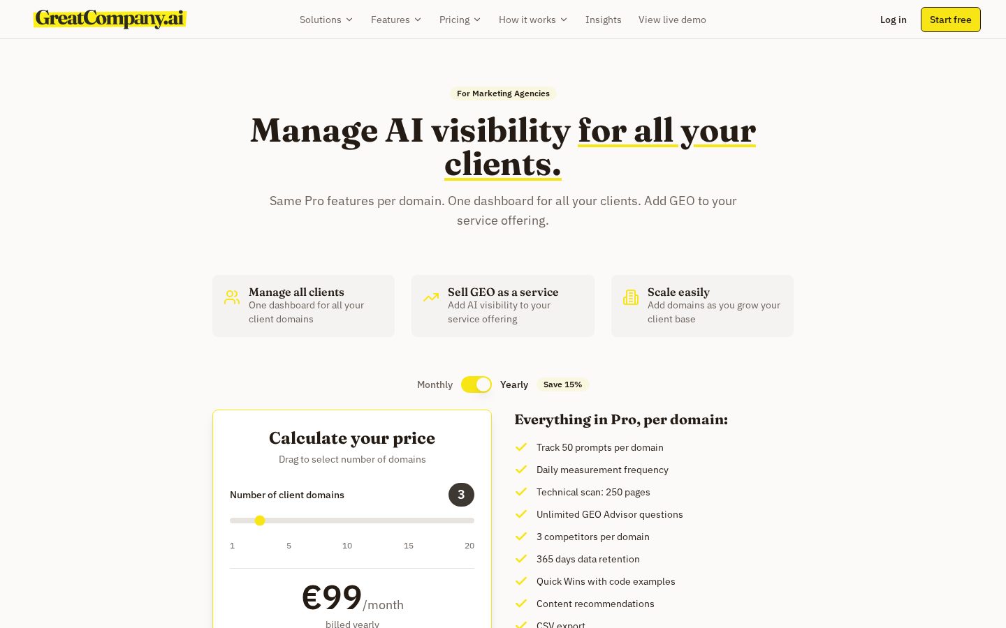 GreatCompany.ai Pricing