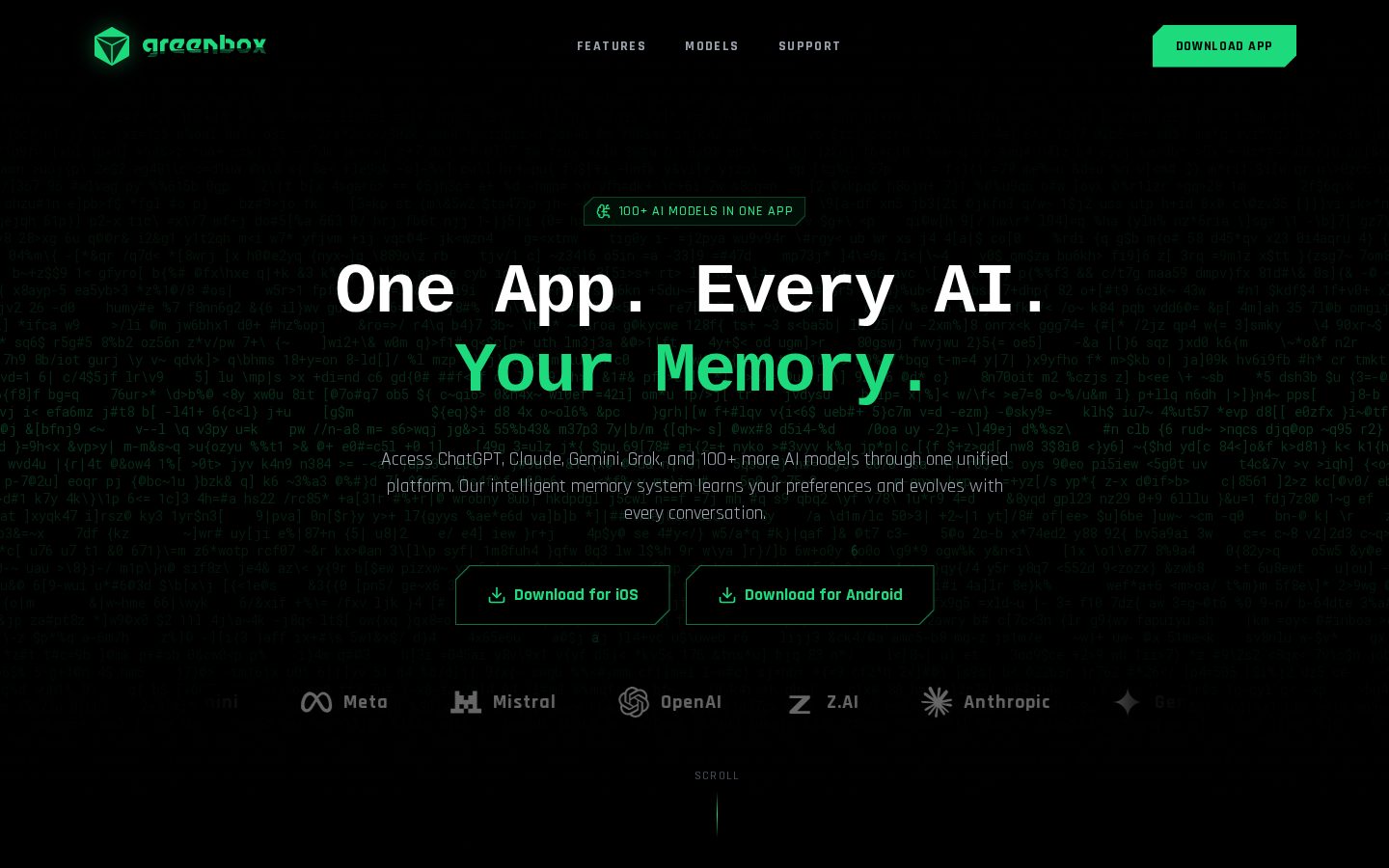 greenbox AI Homepage