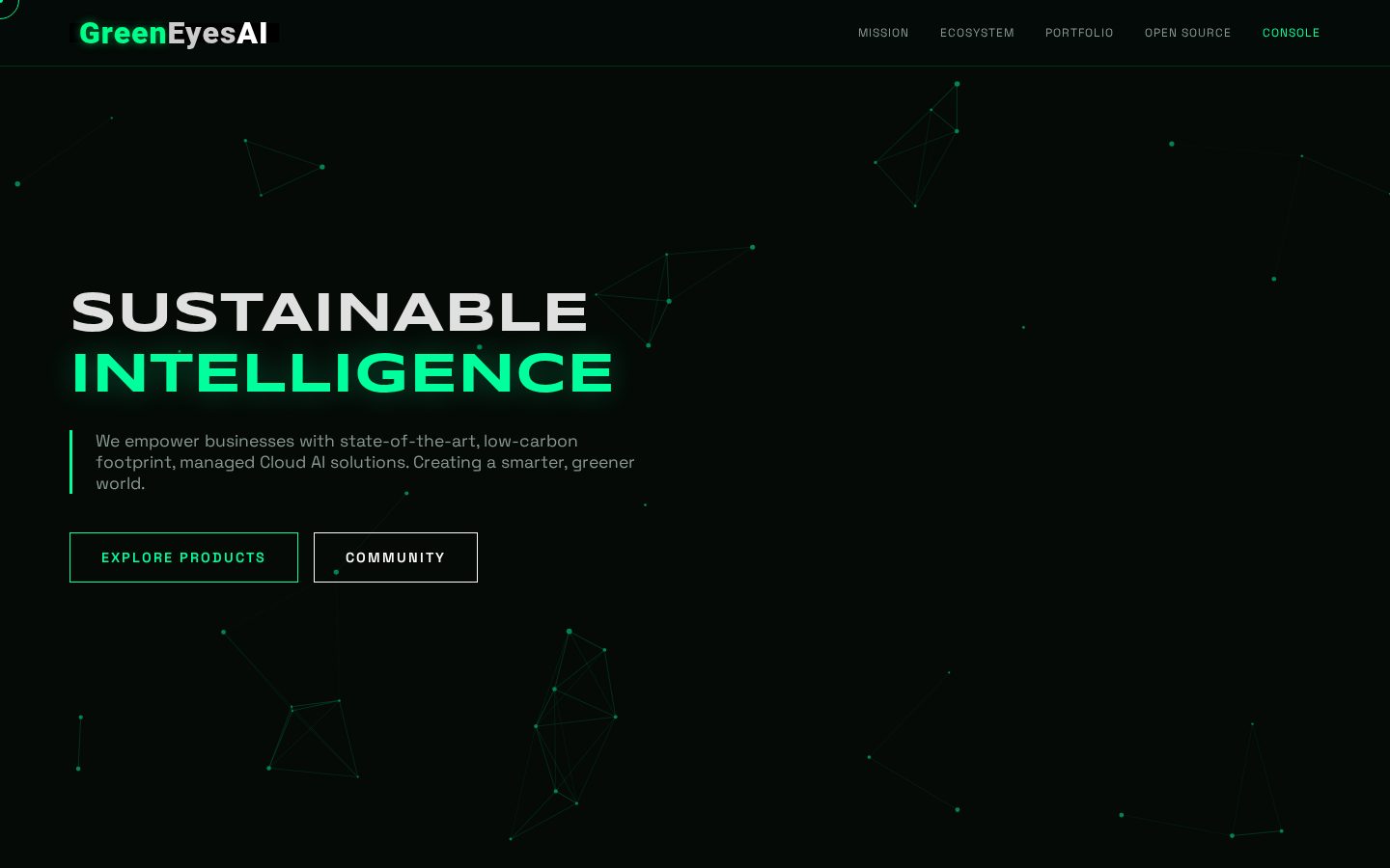 GreenEyesAI Homepage
