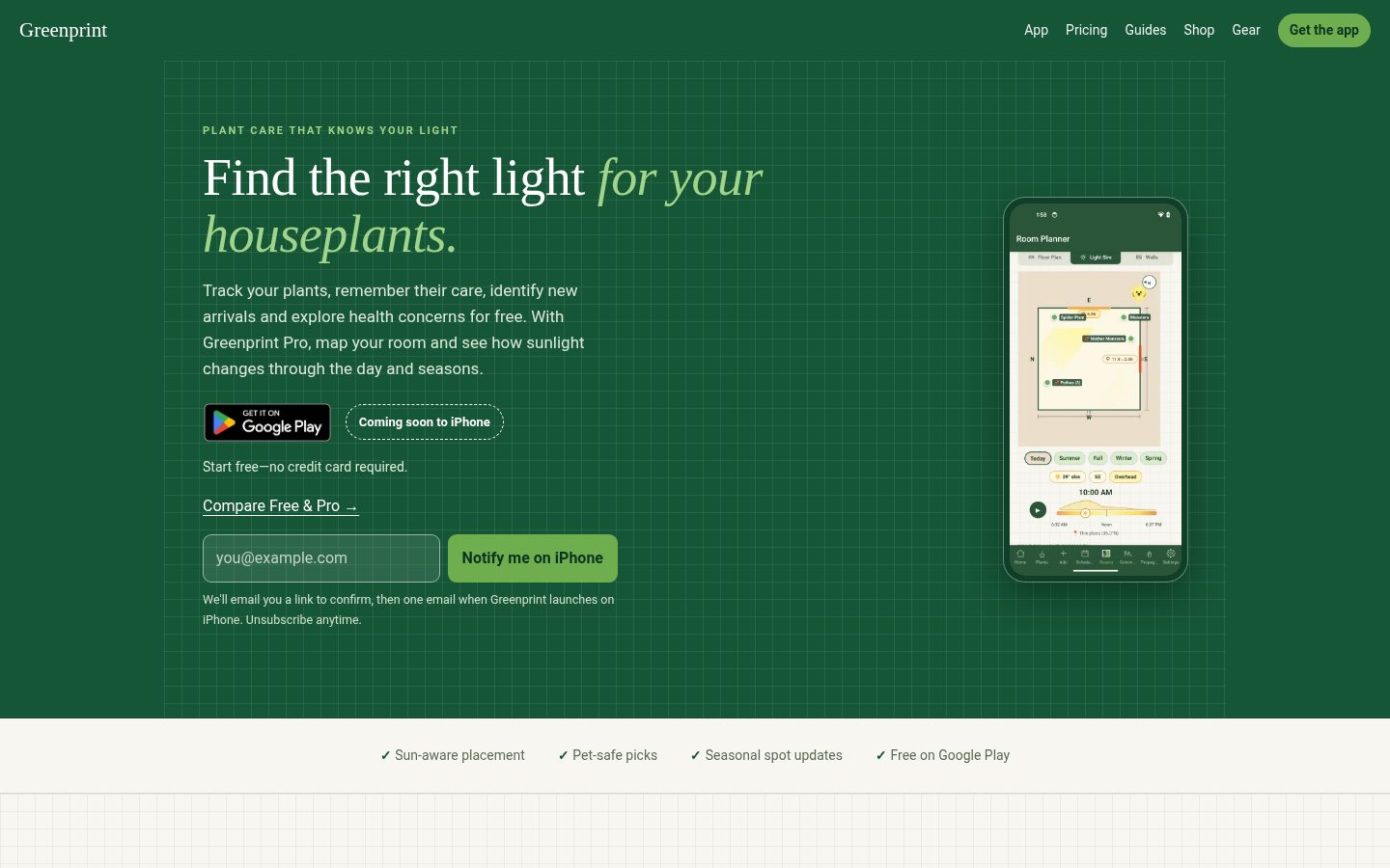 Greenprint Homepage