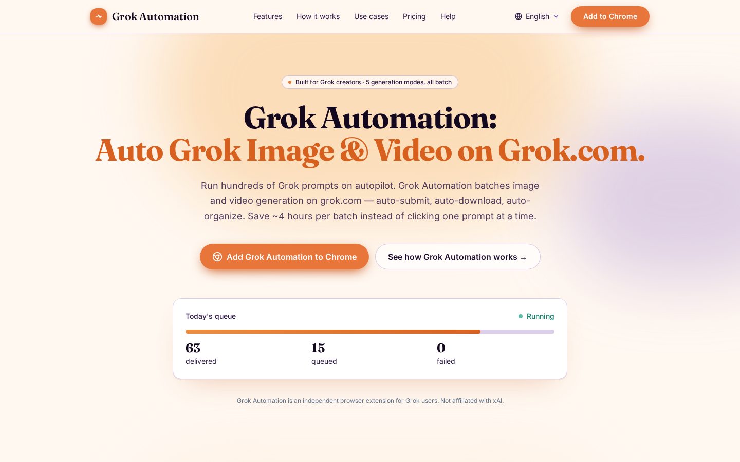Grok Automation Homepage