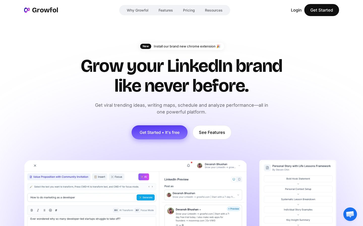 Growfol Homepage