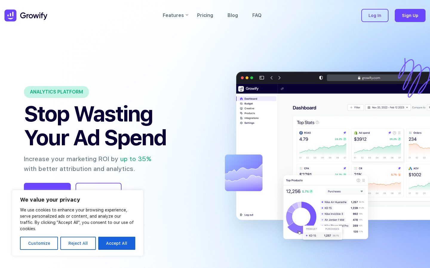 Growify Homepage