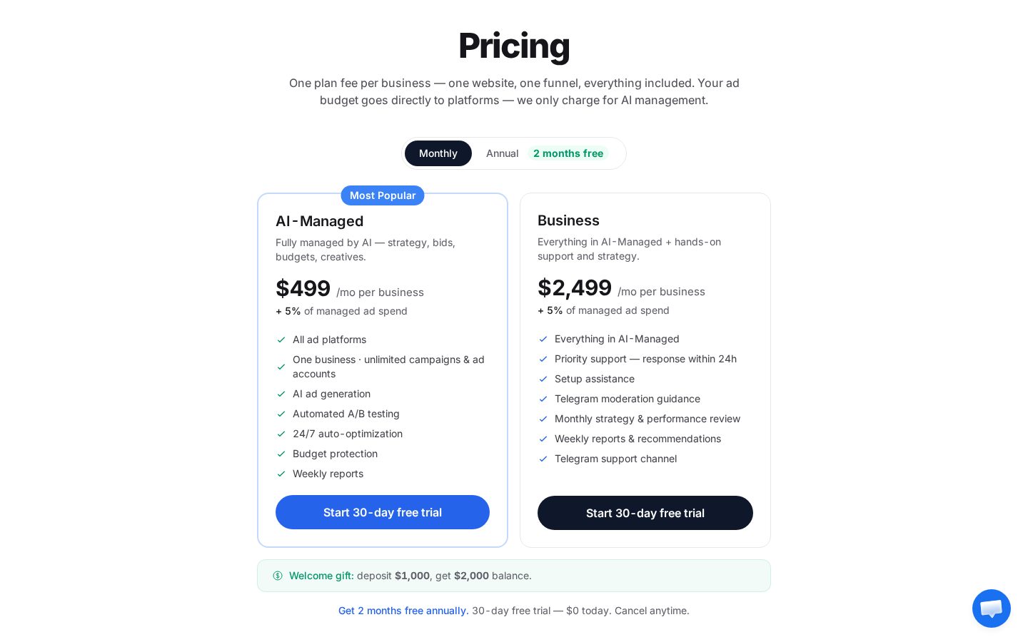 growity.ai Pricing