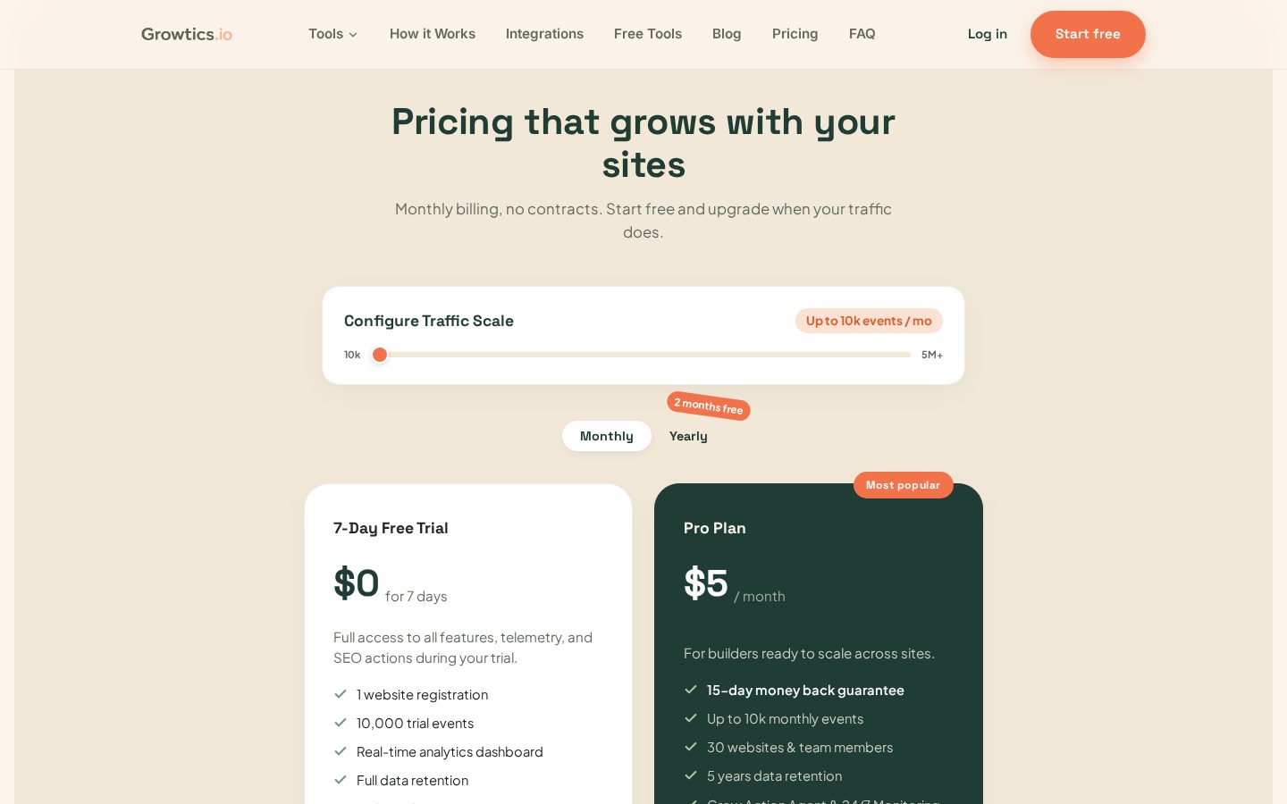 Growtics Pricing