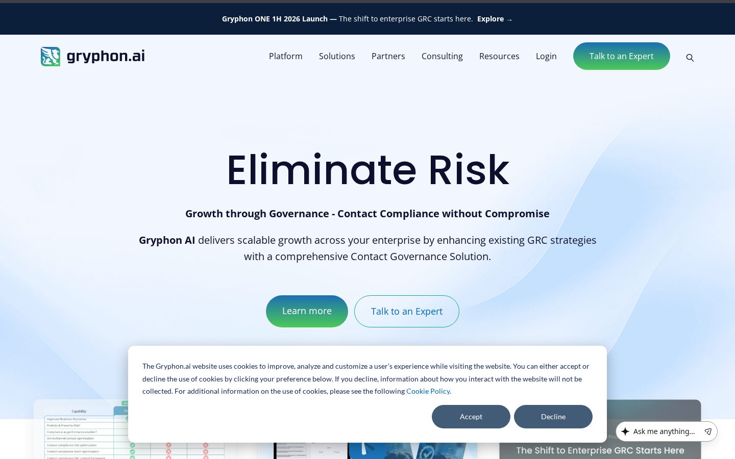 Gryphon AI Homepage