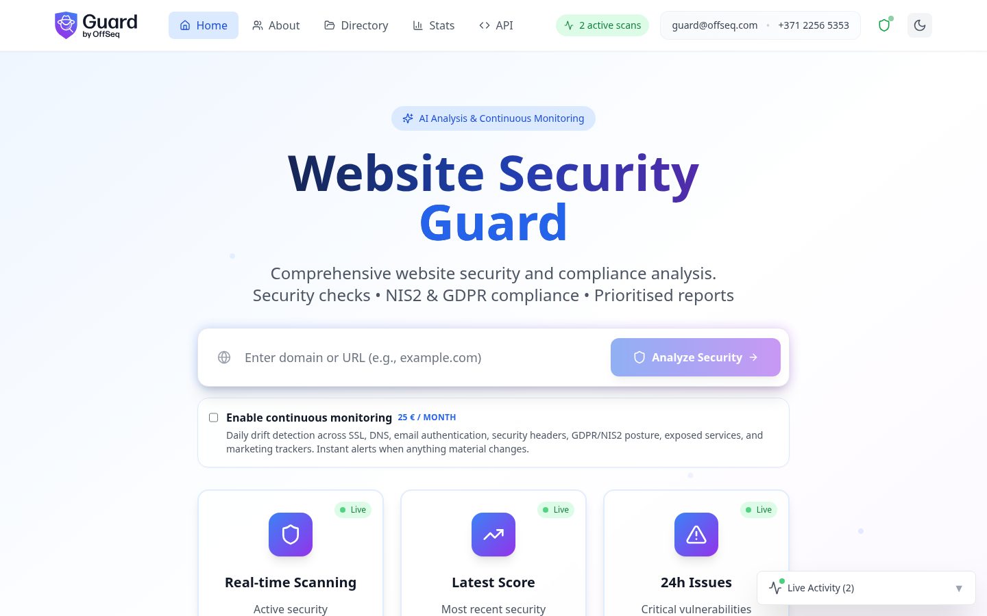 Guard by OffSeq Homepage