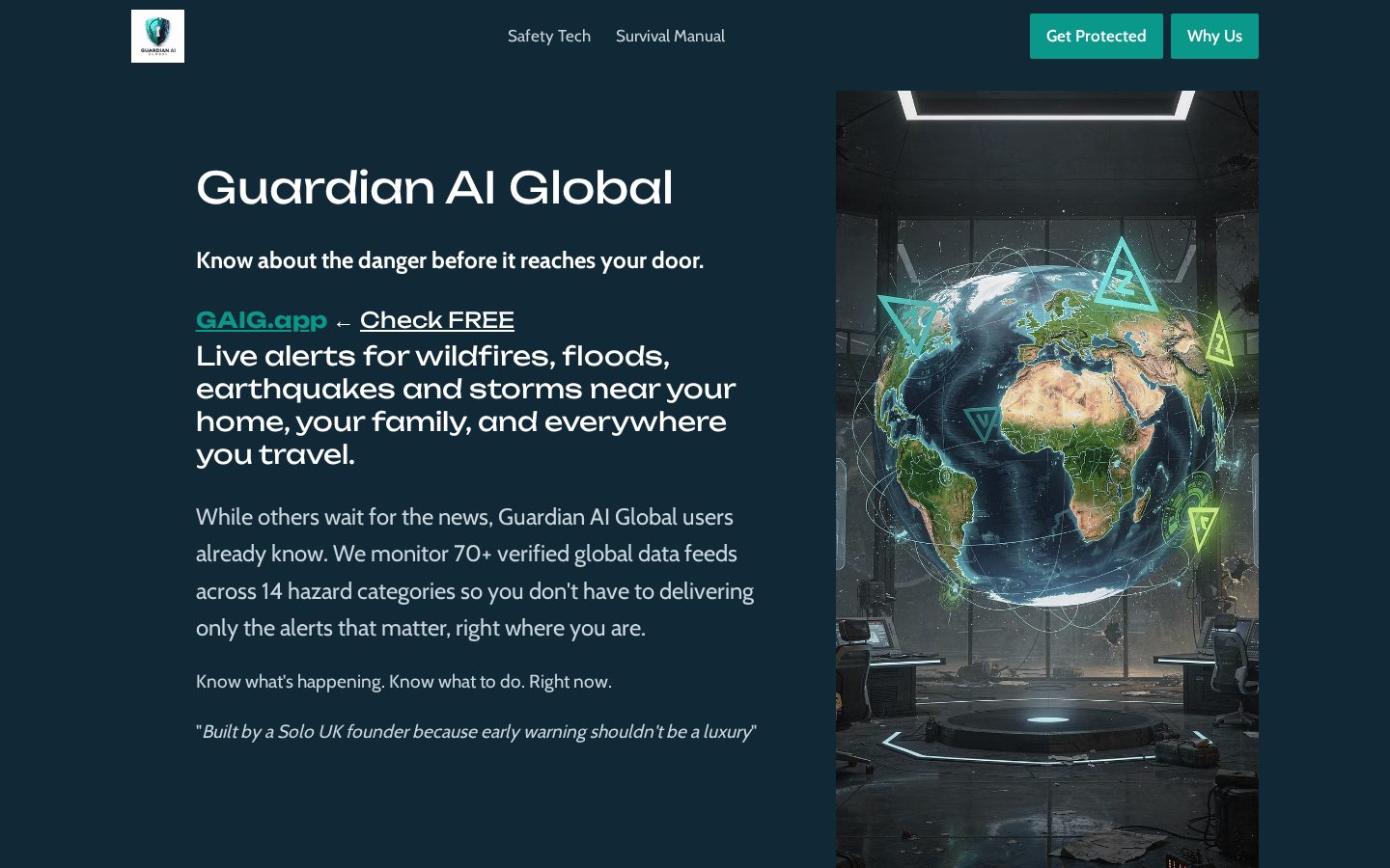 Guardian AI Global Homepage