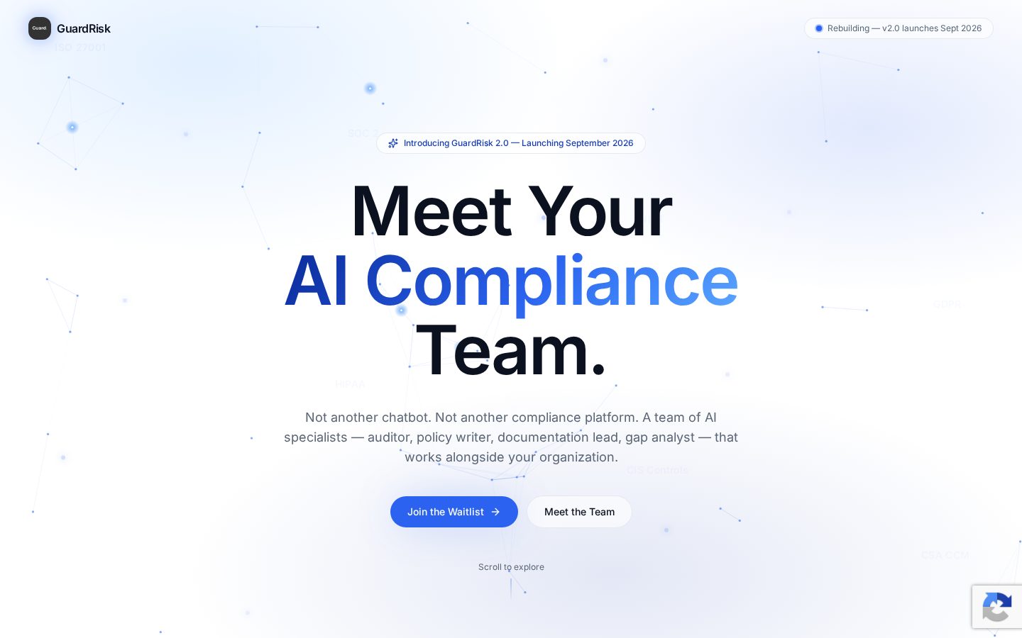 GuardRisk Homepage