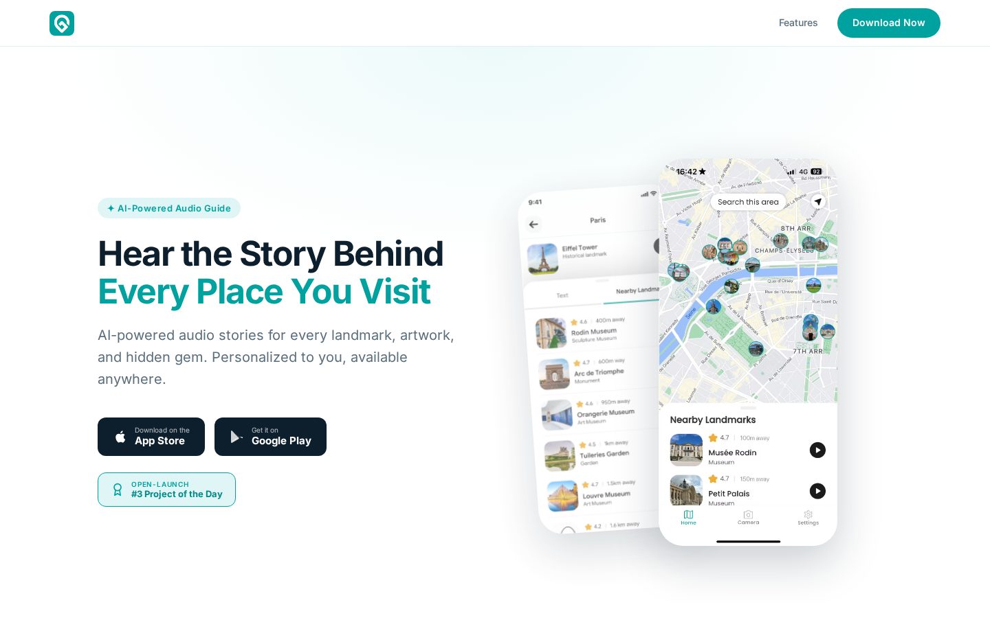 Guidel - AI Travel Companion Homepage