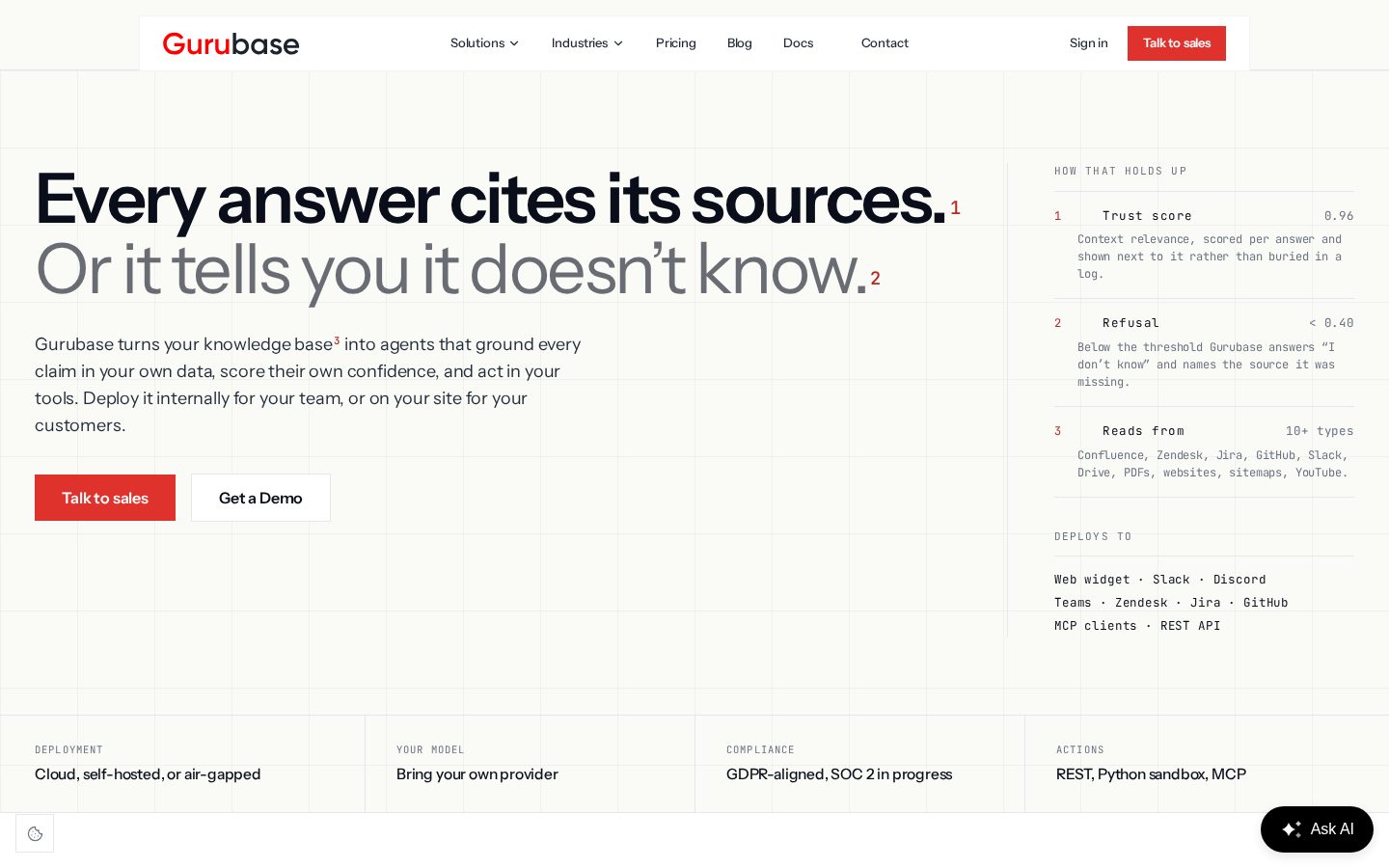 Gurubase Homepage