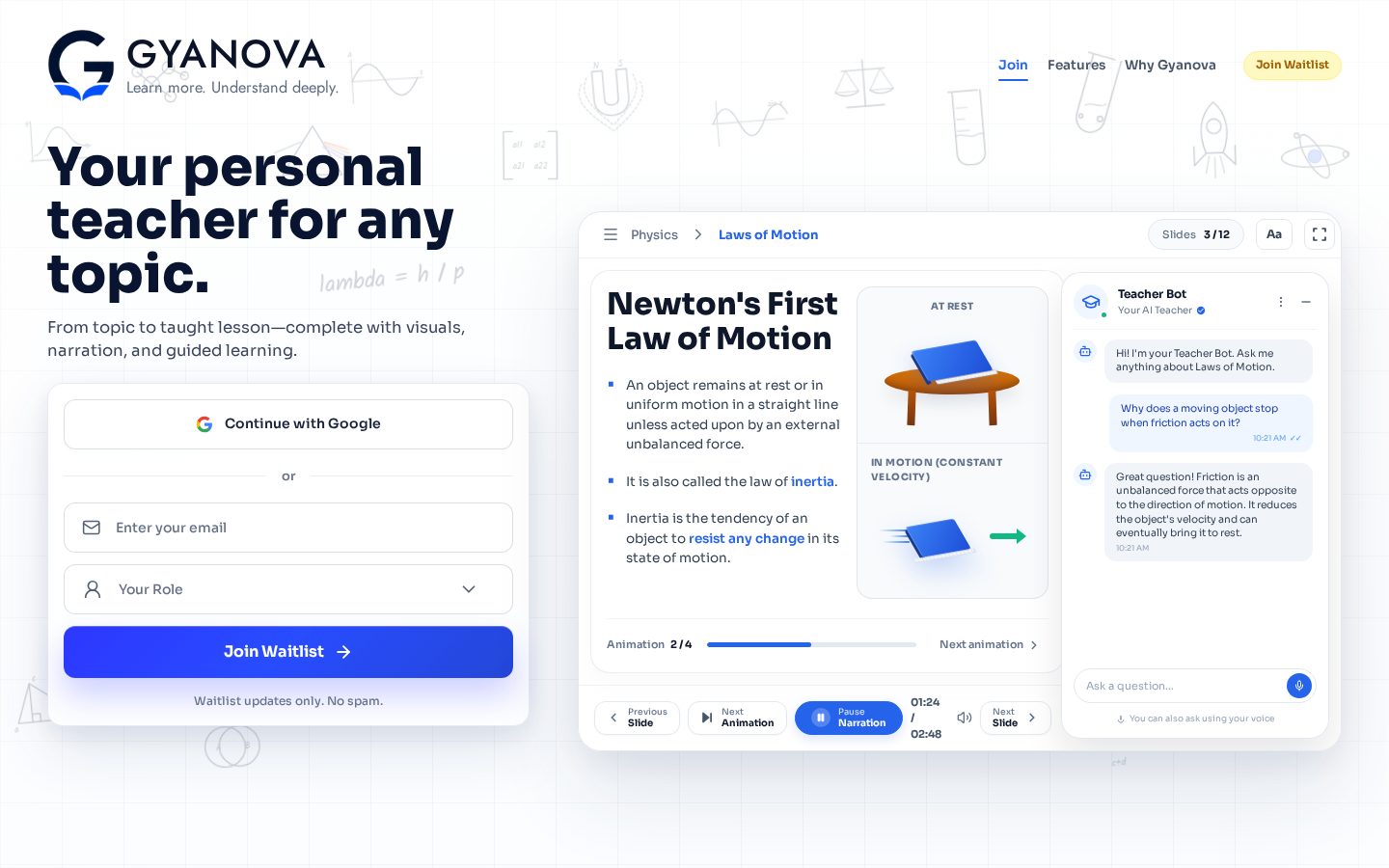Gyanova Homepage