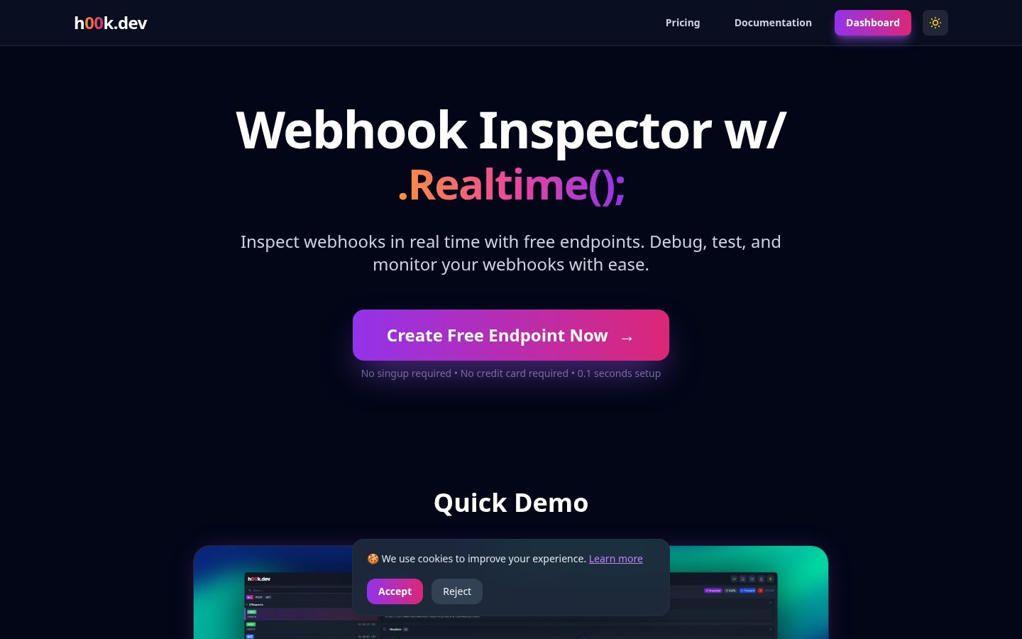 H00k.dev Homepage