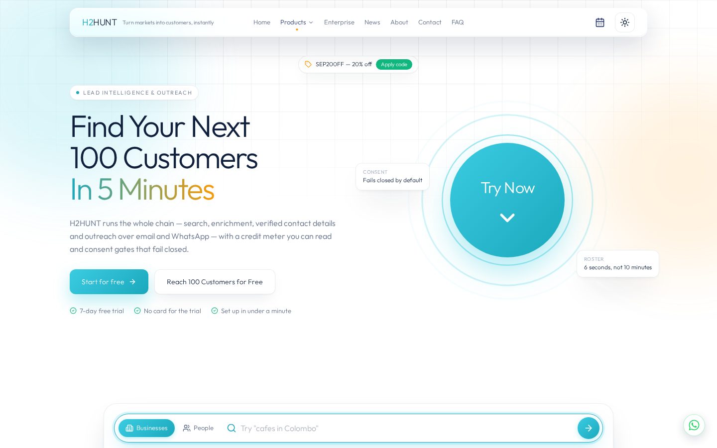 H2HUNT Homepage