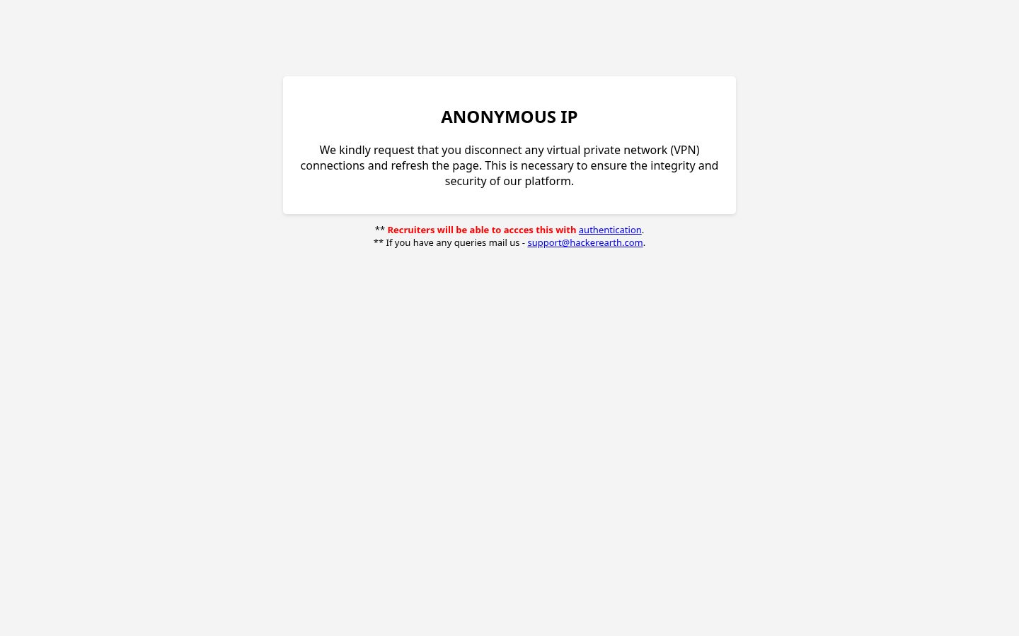 HackerEarth OnScreen Homepage