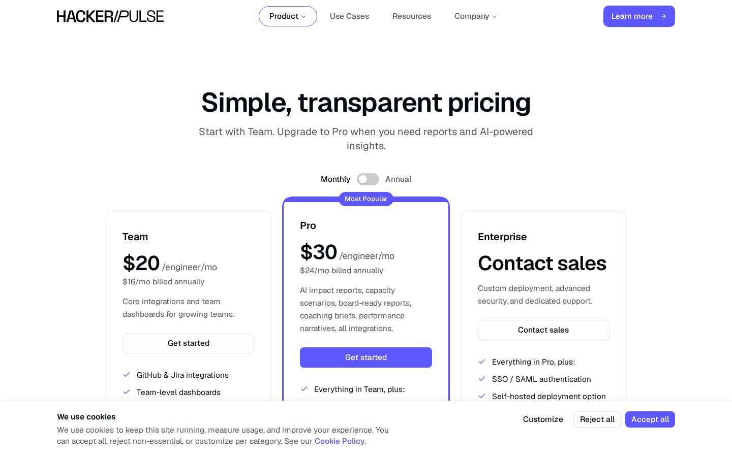 HackerPulse Pricing