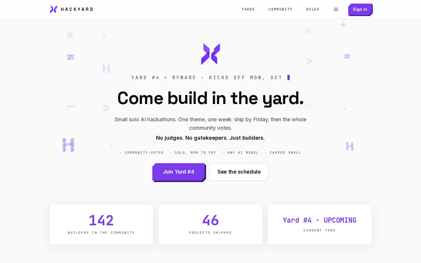 Hackyard Homepage