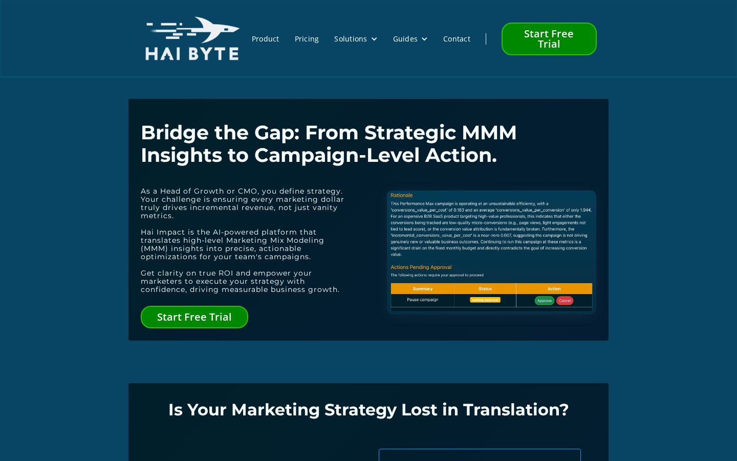 Hai Impact Homepage
