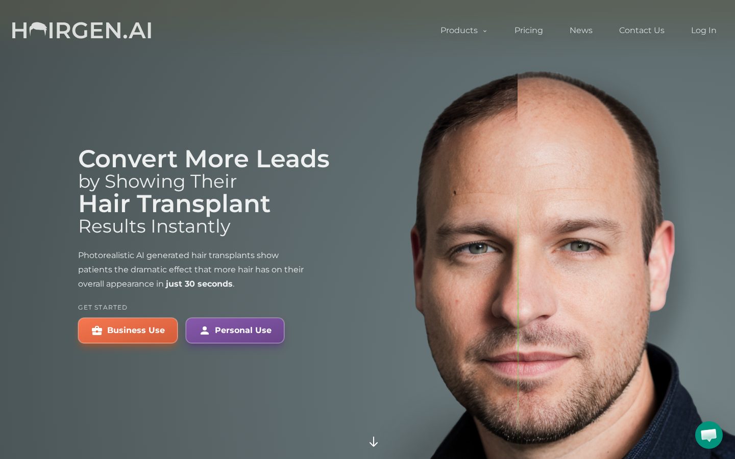 Hairgen.ai Homepage