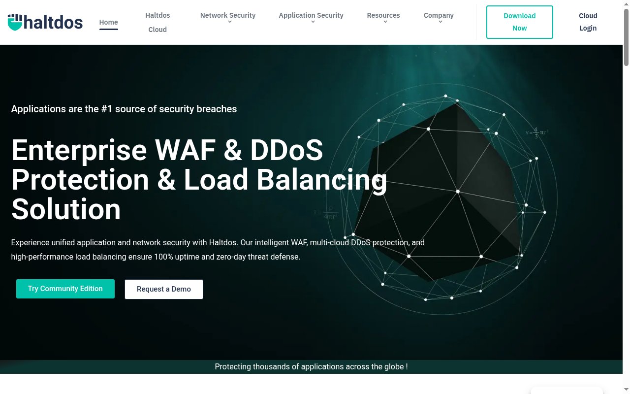 Haltdos homepage