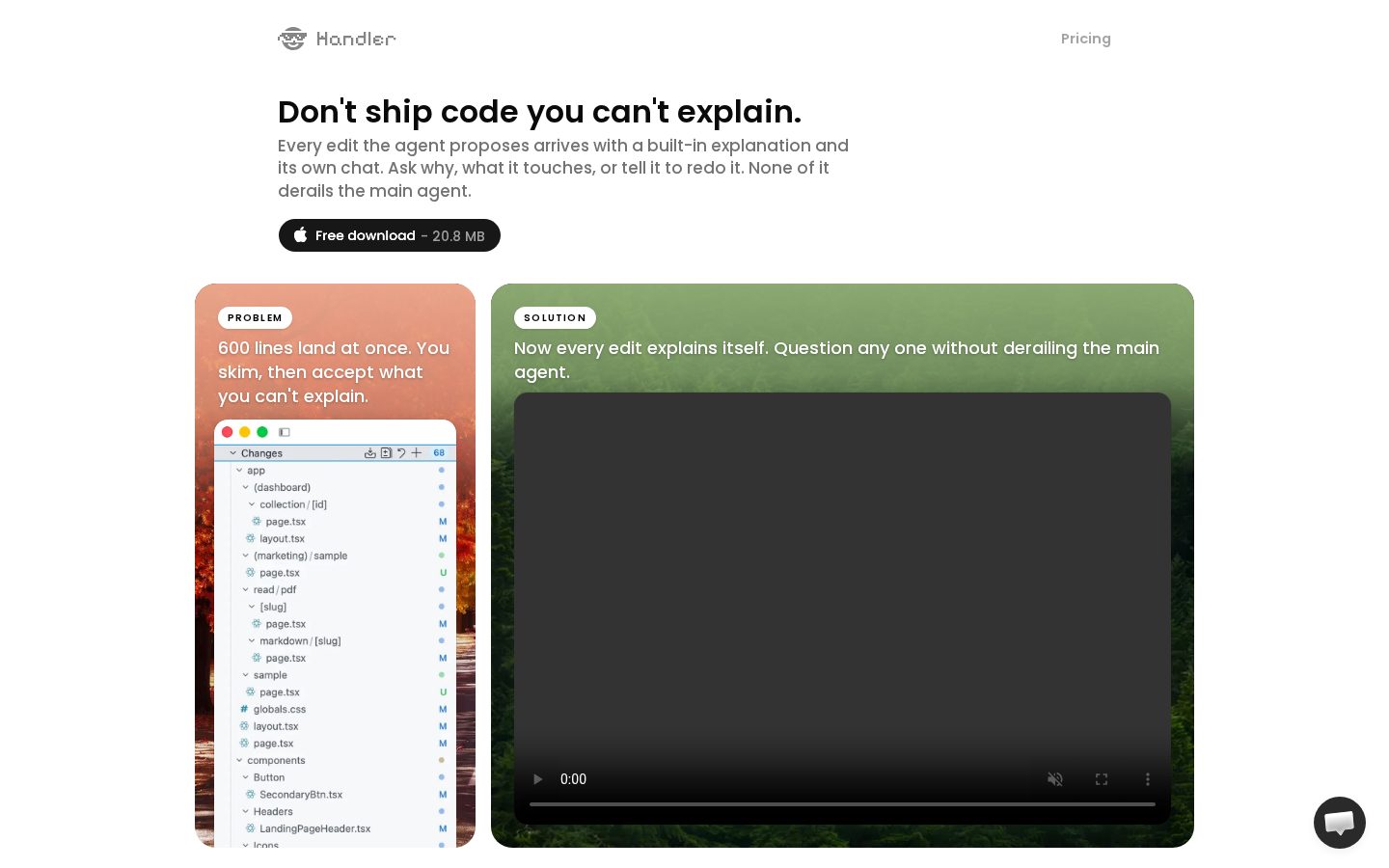 Handler Homepage