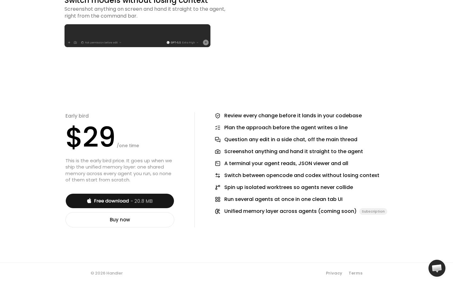 Handler Pricing