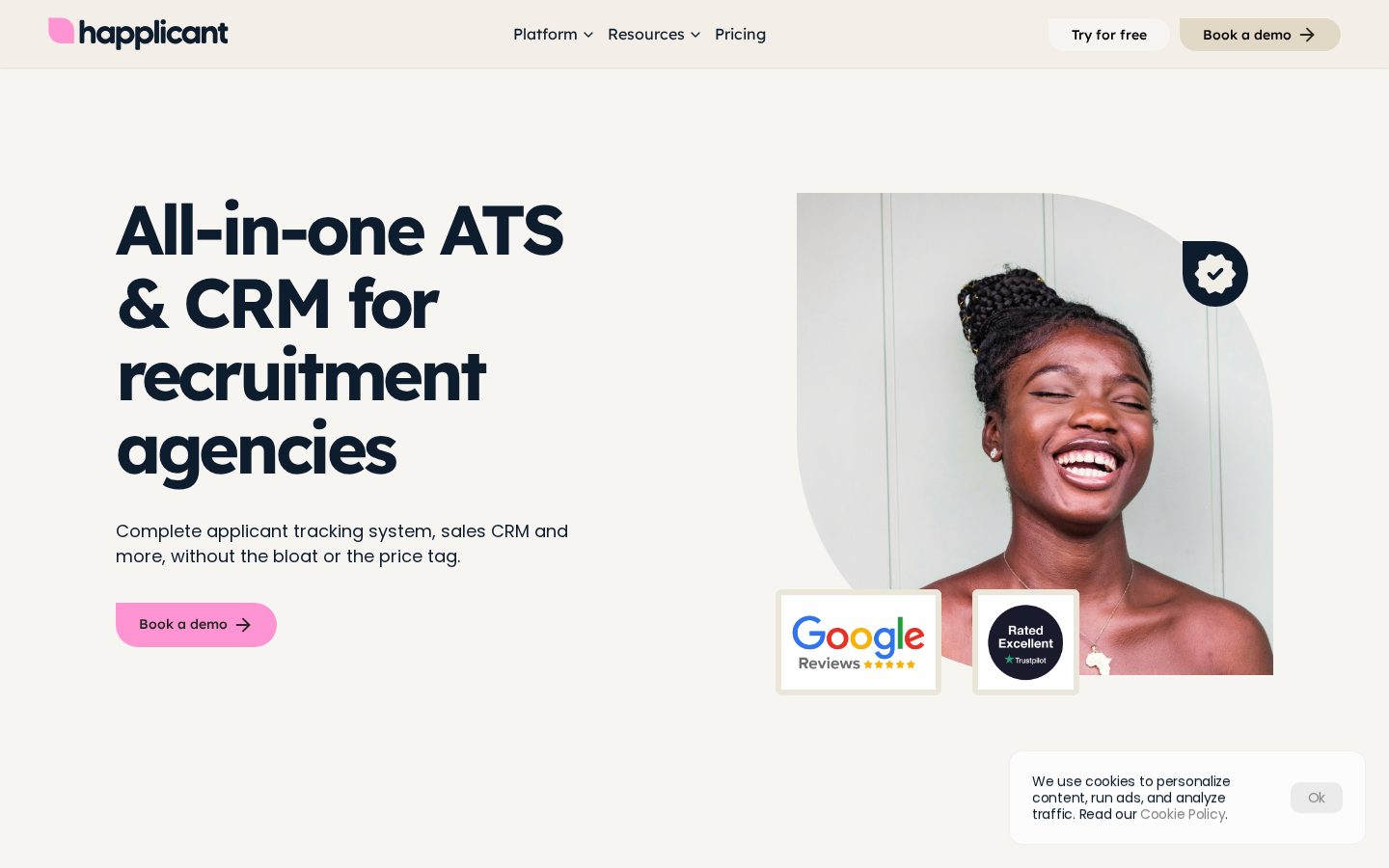 Happlicant Homepage