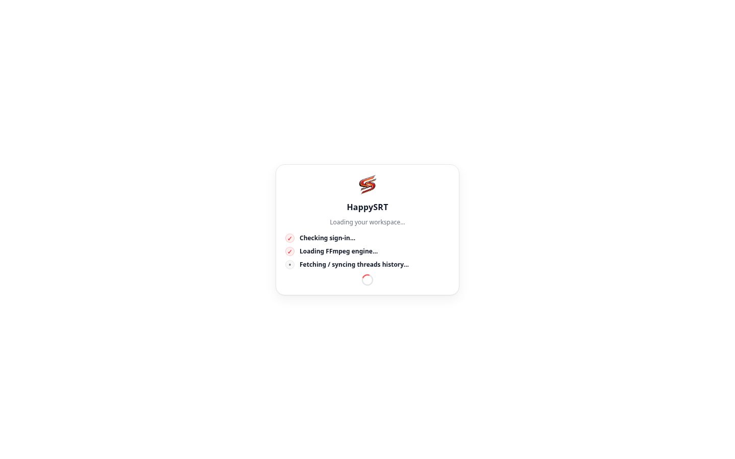 HappySRT Homepage