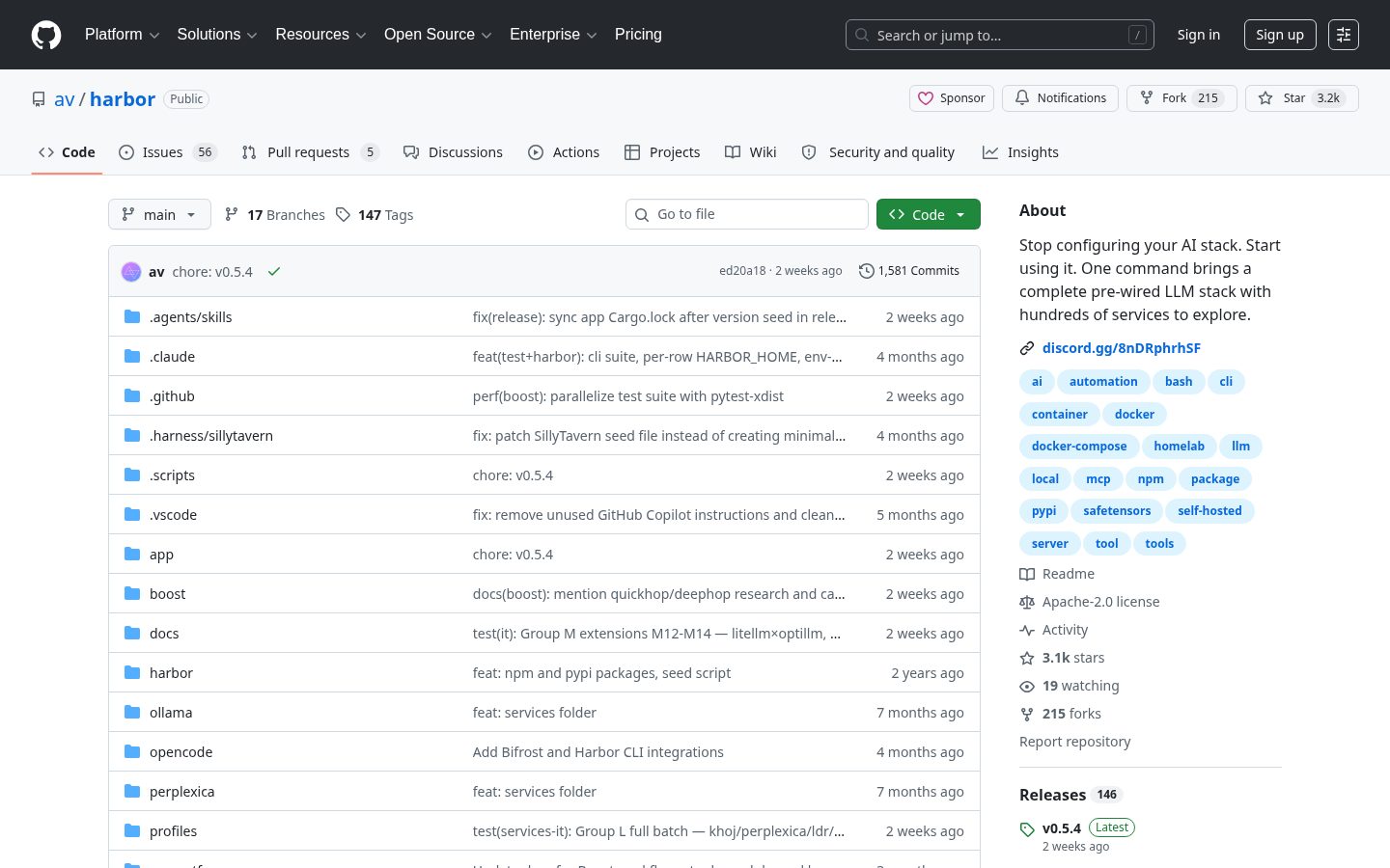 Harbor Homepage