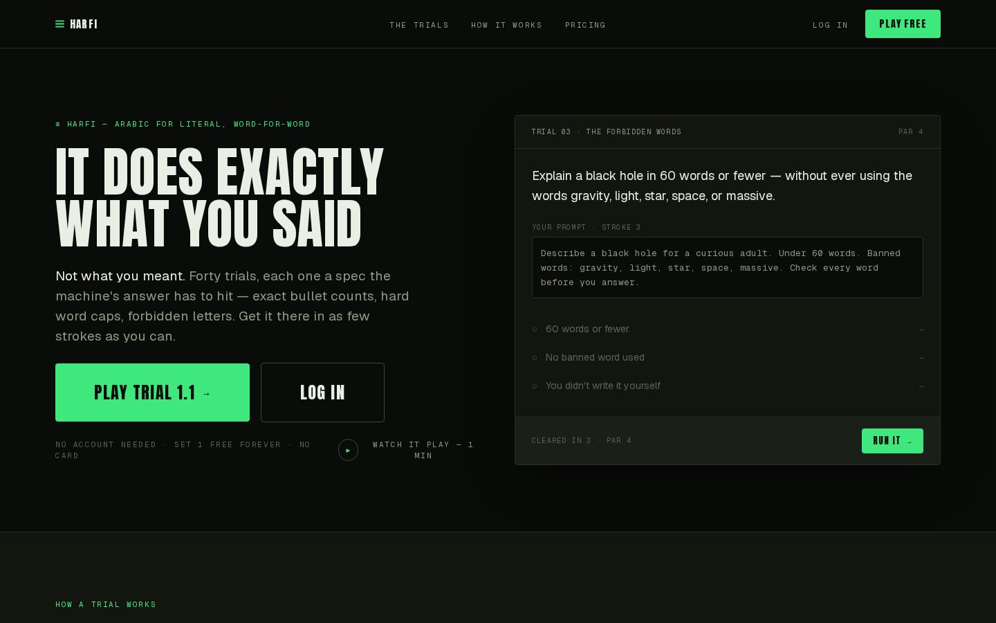 Harfi Homepage
