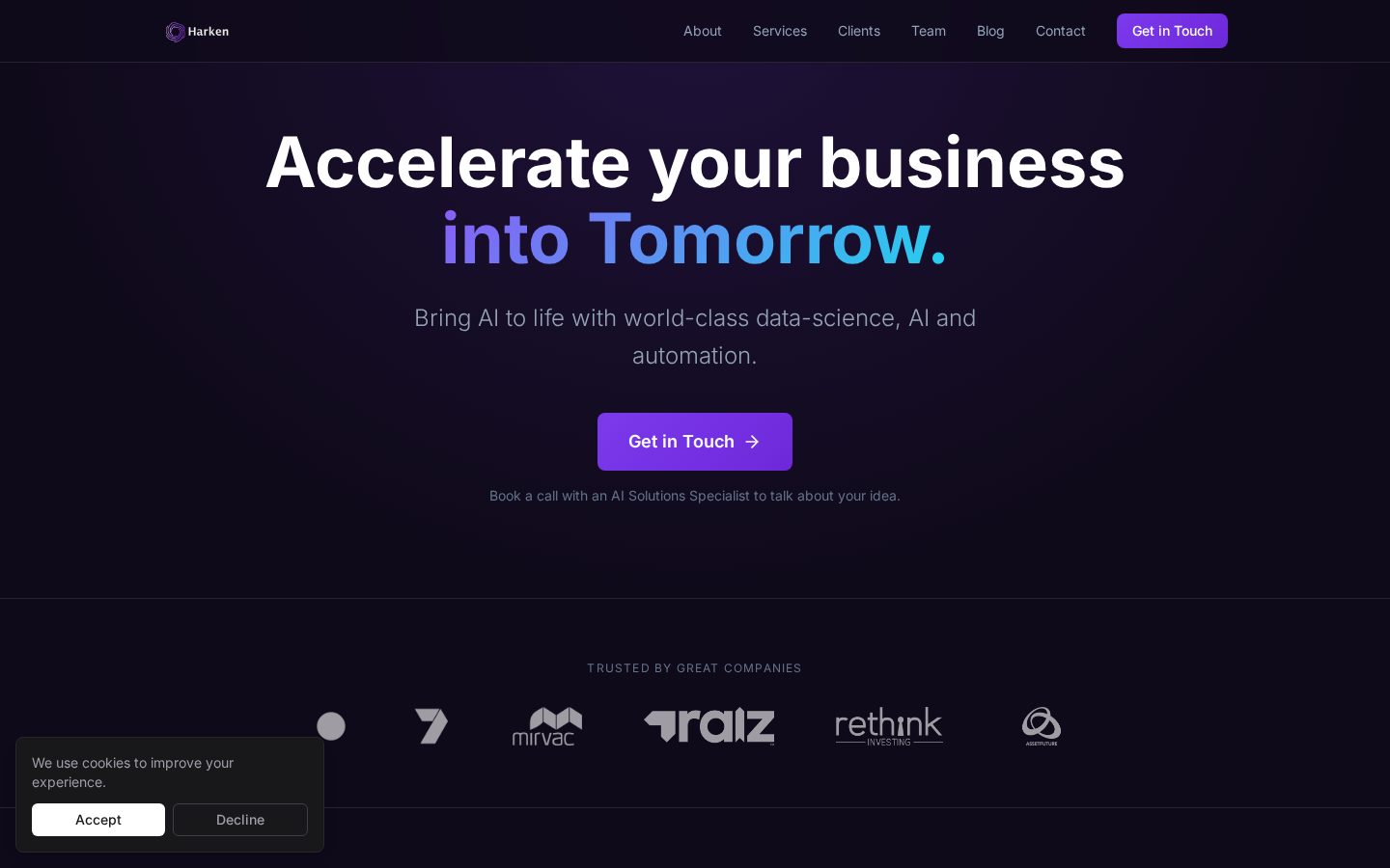 Harken Homepage