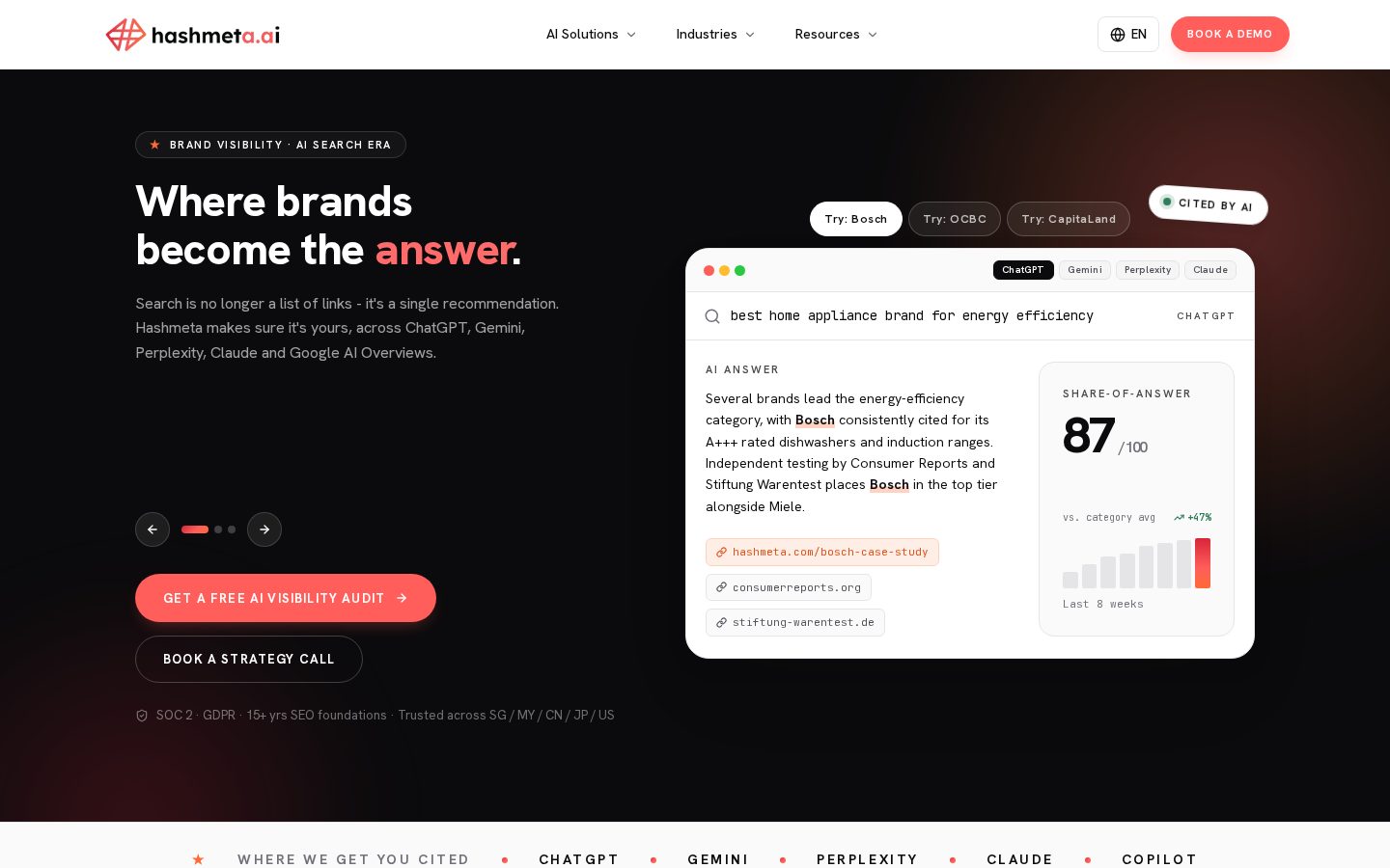 Hashmeta Homepage