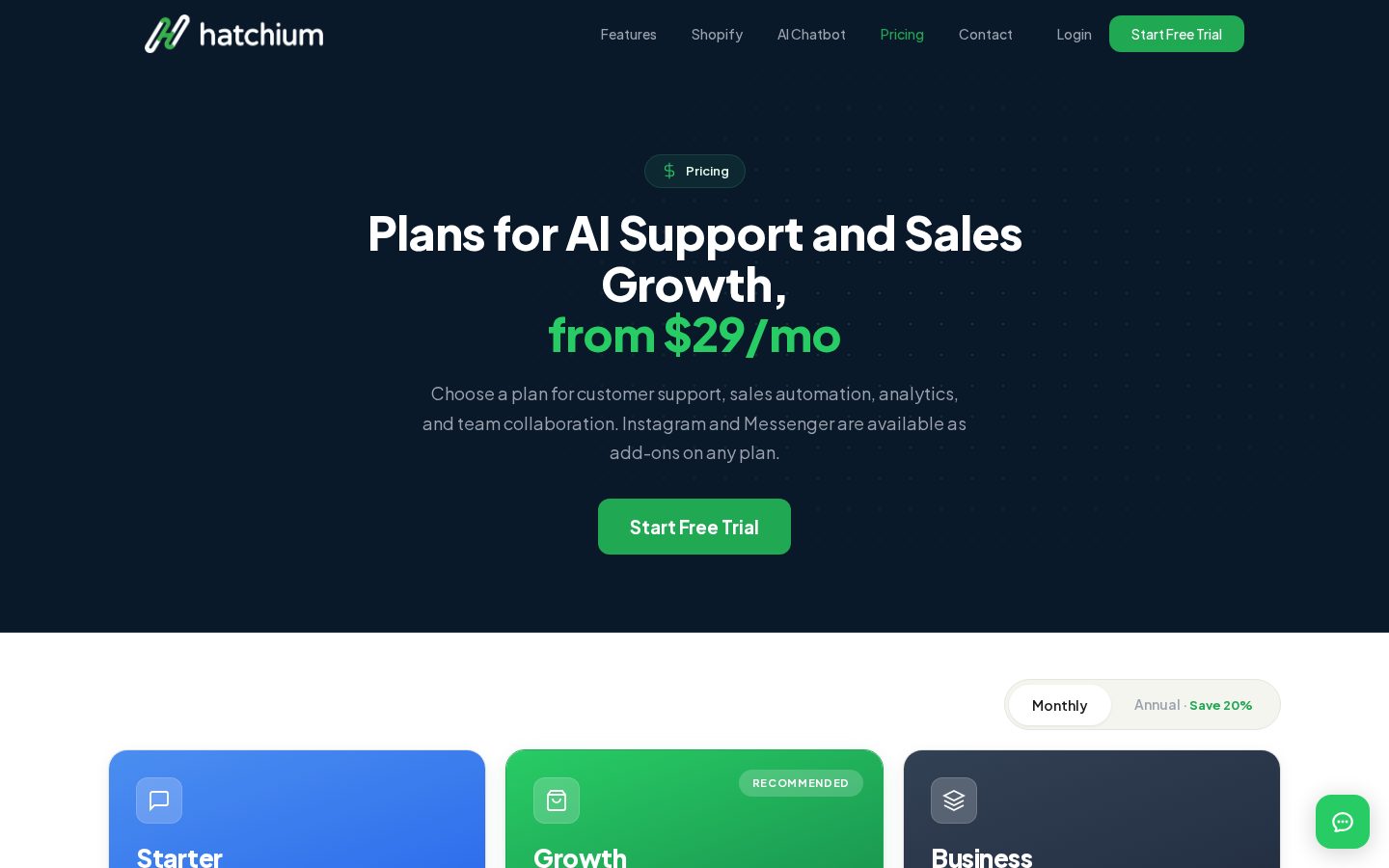 Hatchium AI Pricing
