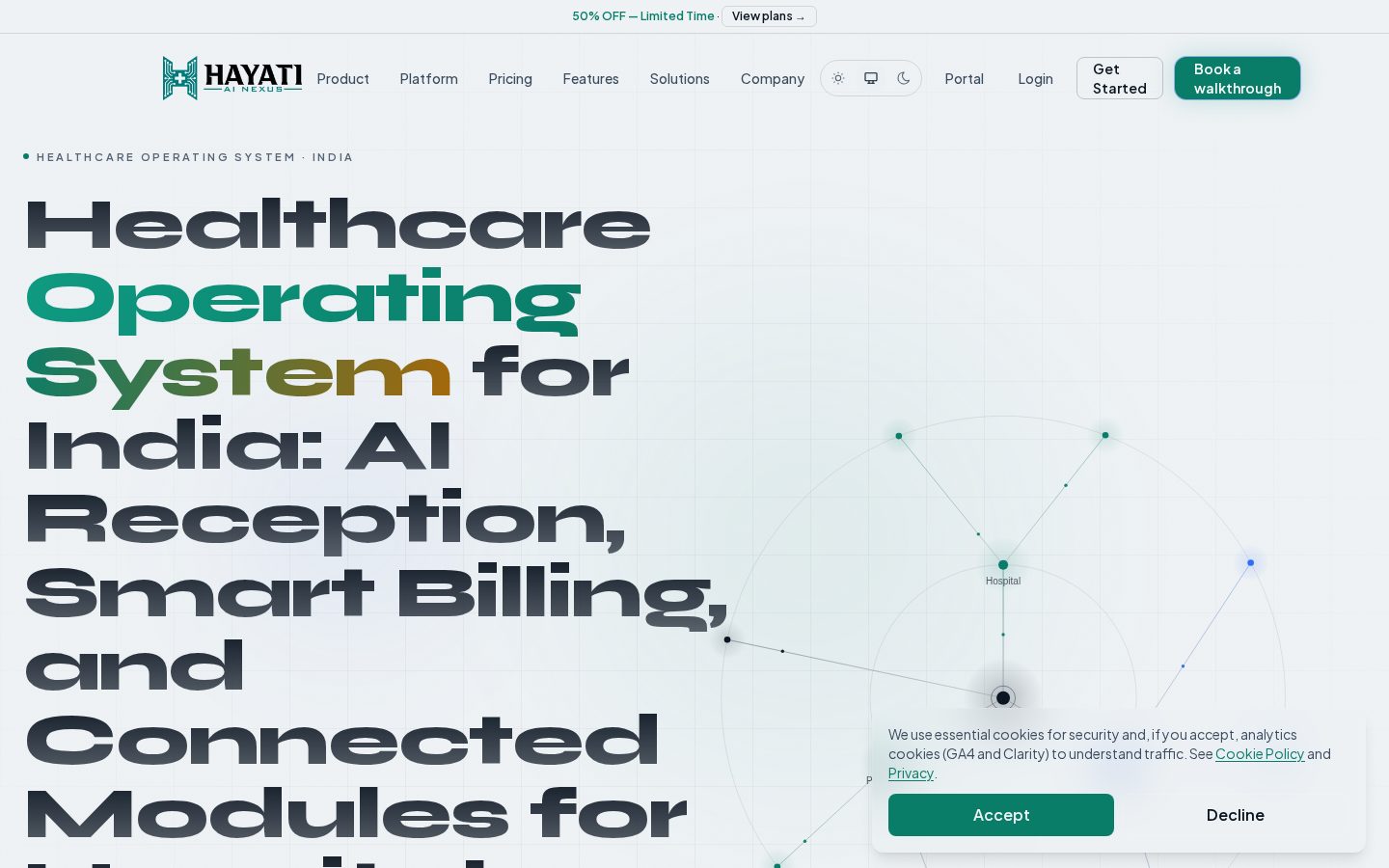Hayati AI Nexus Homepage