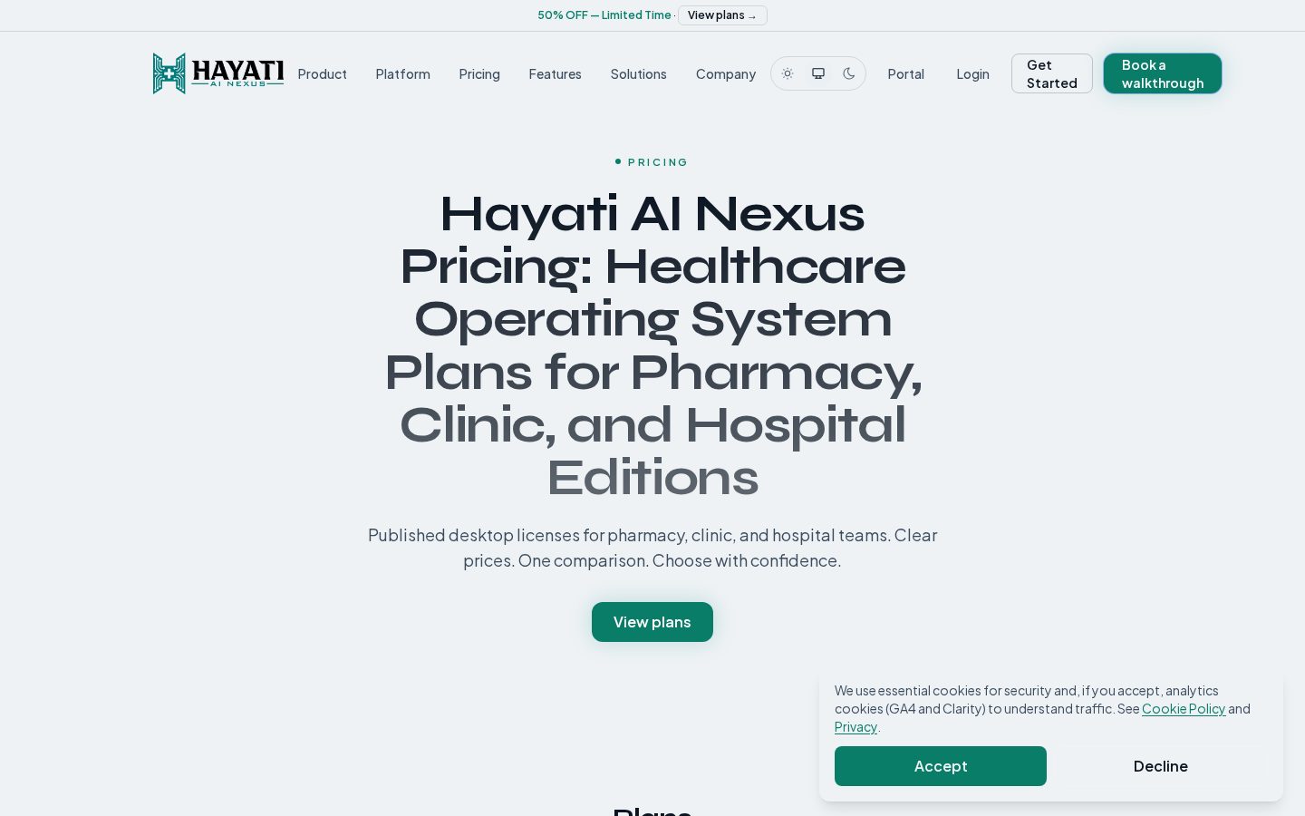 Hayati AI Nexus Pricing