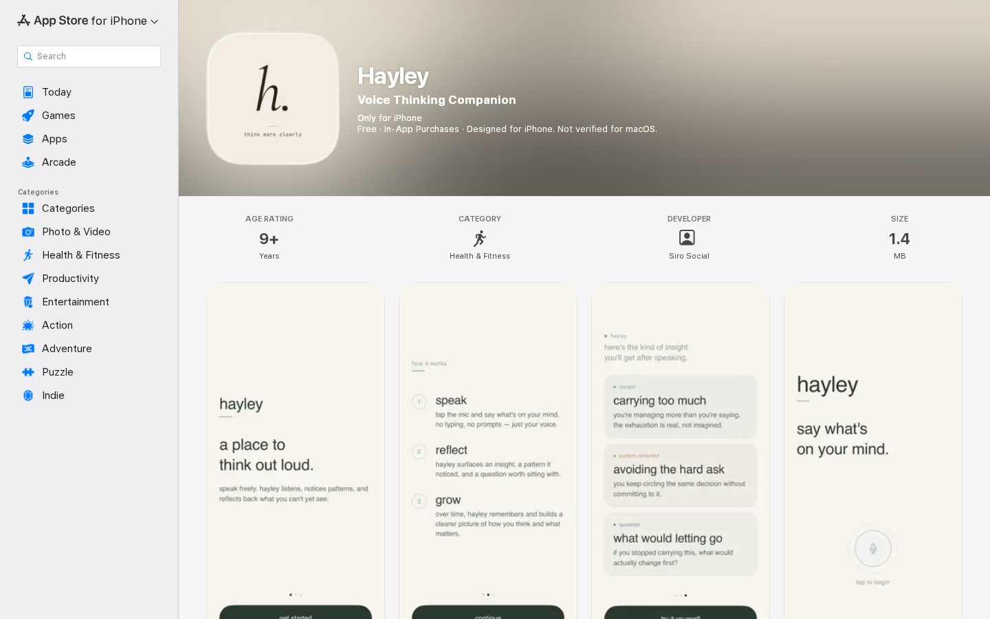 Hayley: Your Thinking Companion Homepage