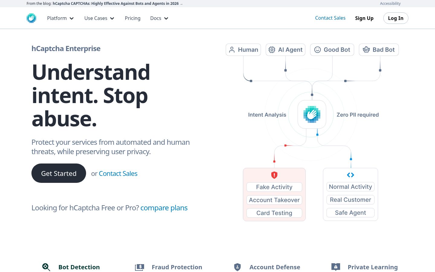 hCaptcha Homepage