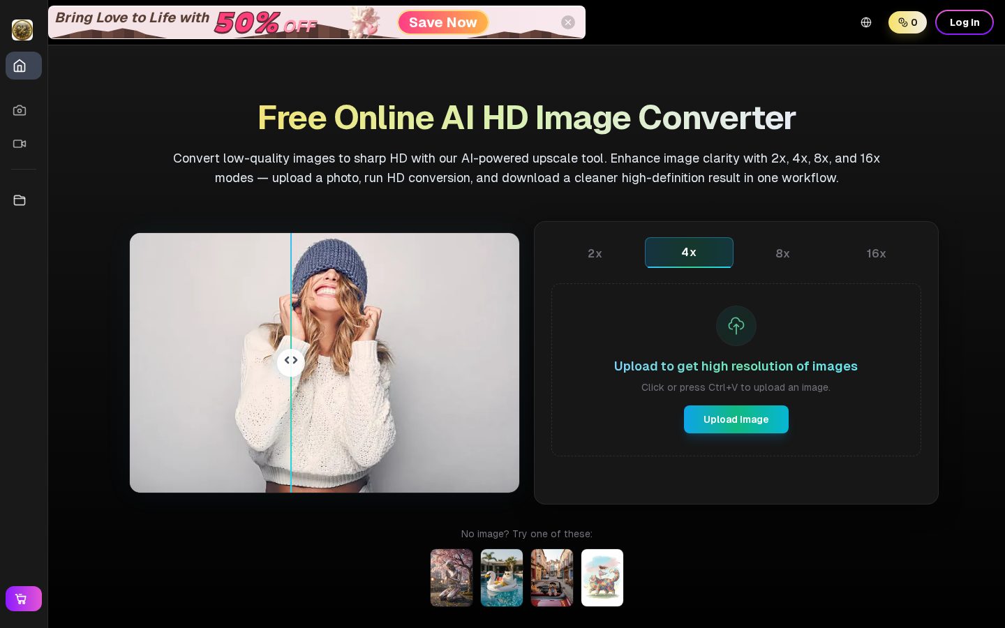 HD Image Converter Homepage